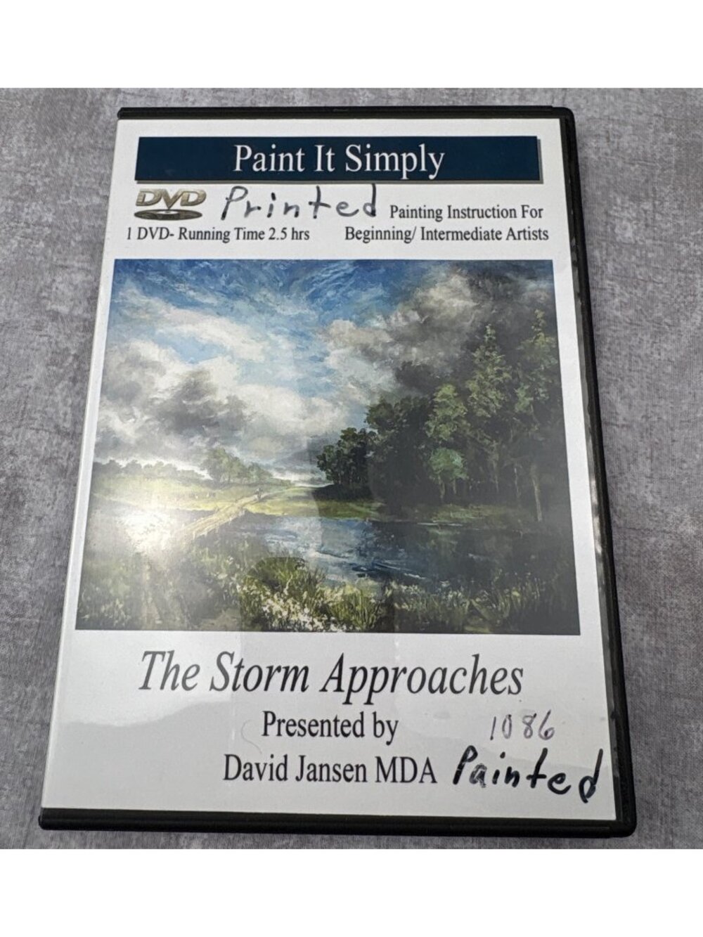 Paint It Simply The Storm Approaches DVD By David Jansen 2.5 Hrs Tutorial Art